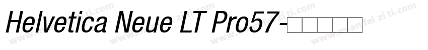 Helvetica Neue LT Pro57字体转换